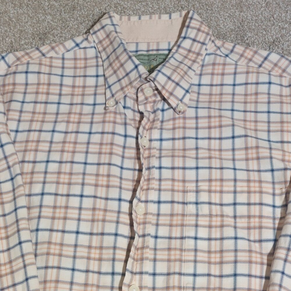 Cooper Jones Long sleeve button front shirt Tartan Plaid Size XL